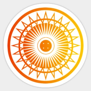 MANDALA OF THE SUN Sticker